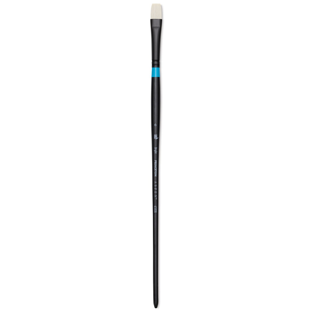 Princeton Series 6500 Aspen Synthetic Brush - Size 6, Bright, Long Handle
